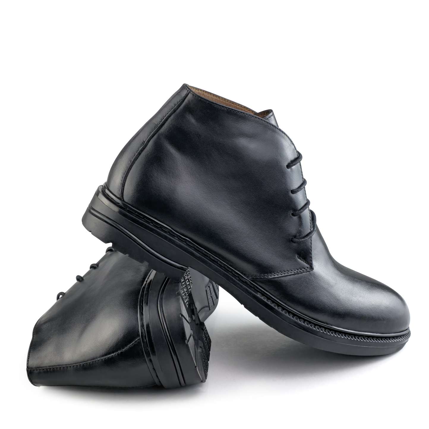 0918 chaussure  homme en cuir noir