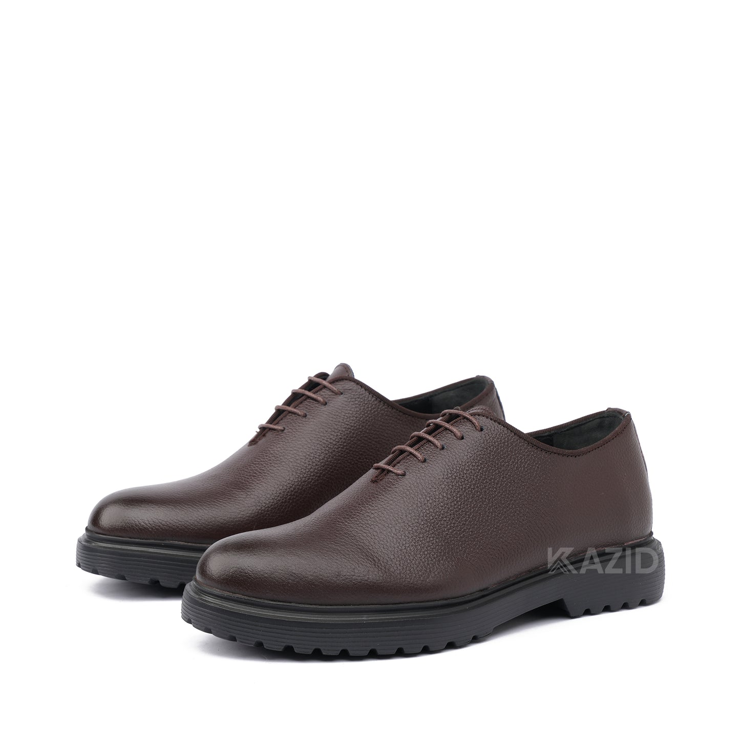 0414 chaussure Richelieu homme en cuir marron