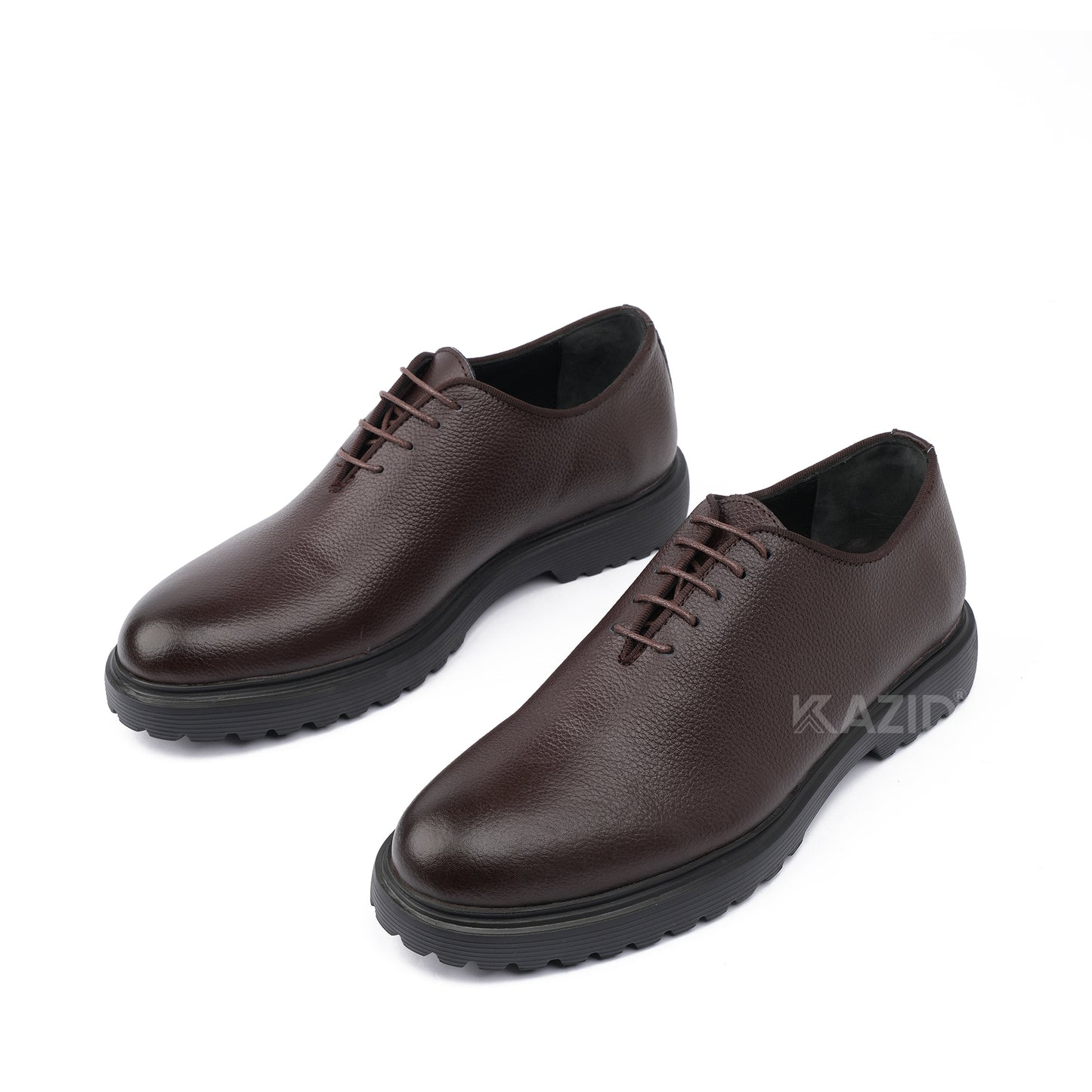 0414 chaussure Richelieu homme en cuir marron