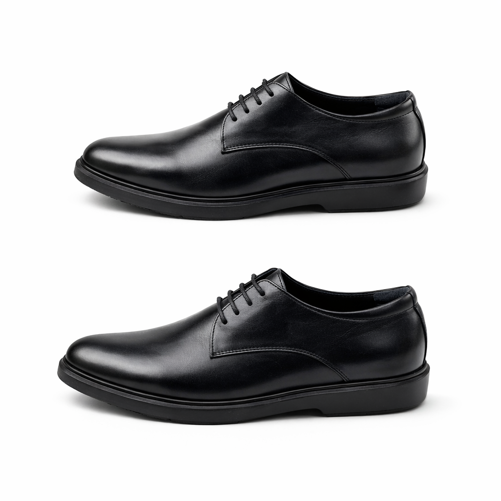 06 chaussure Richelieu confortable homme en cuir noir