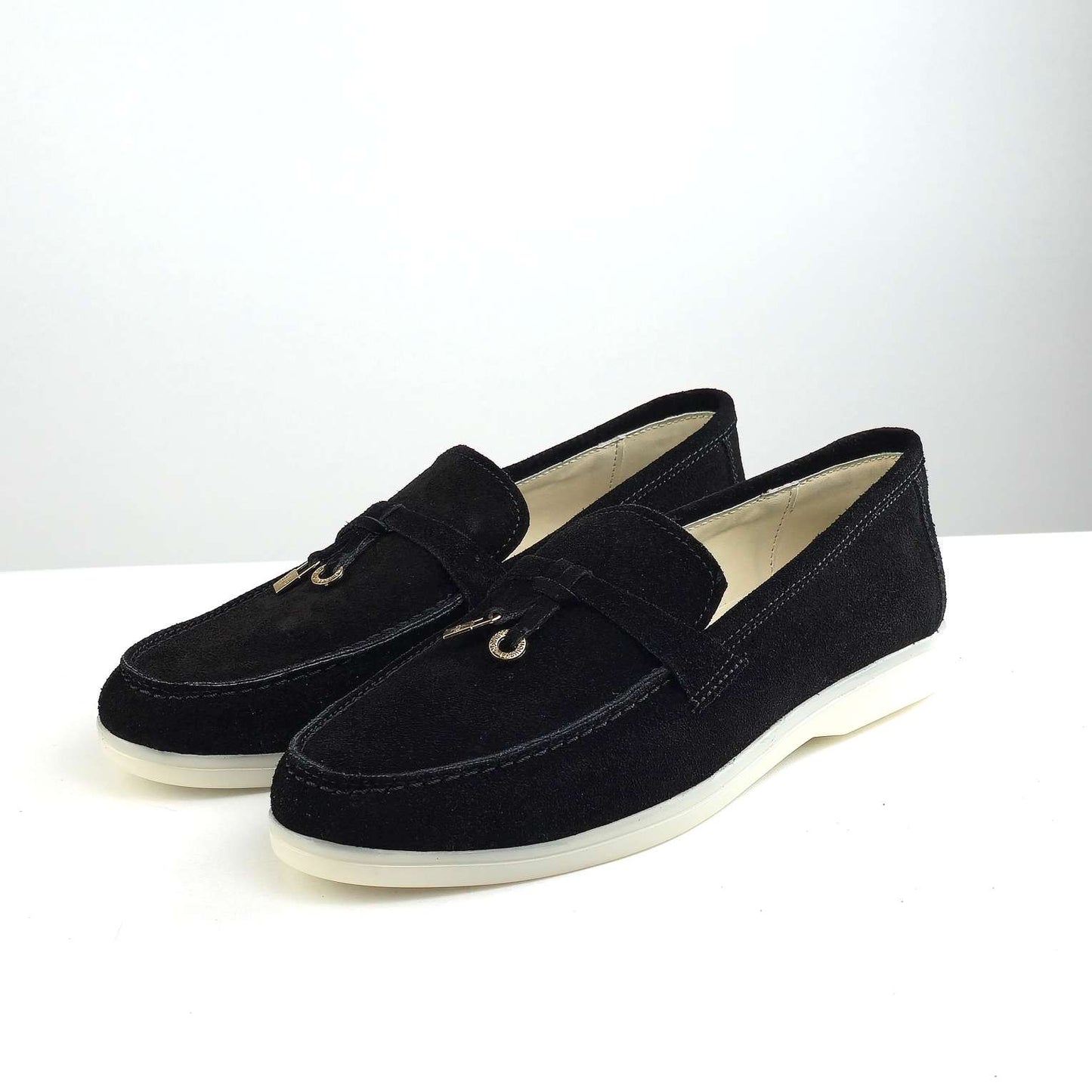 0116 chaussure Femme en cuir daim noir