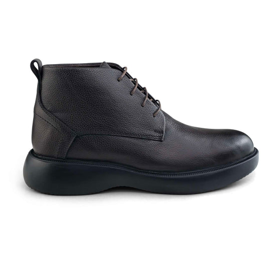 0305 bouttine en cuir homme marron