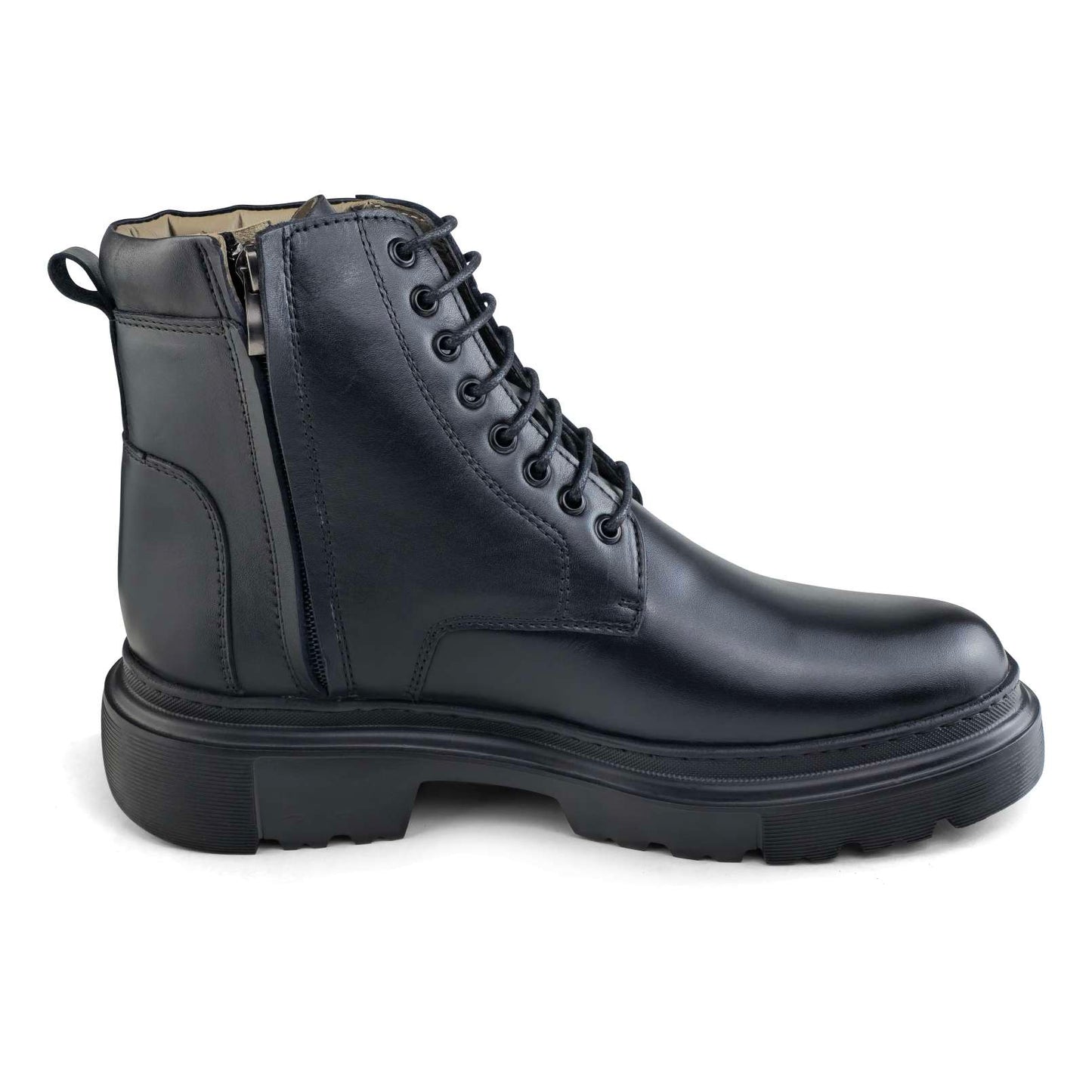051  BOTTINE EN CUIR homme noir