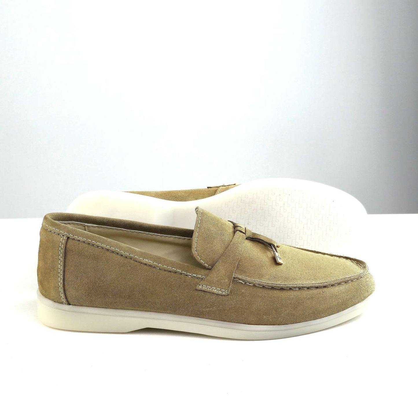 0116 chaussure Femme en cuir daim biege