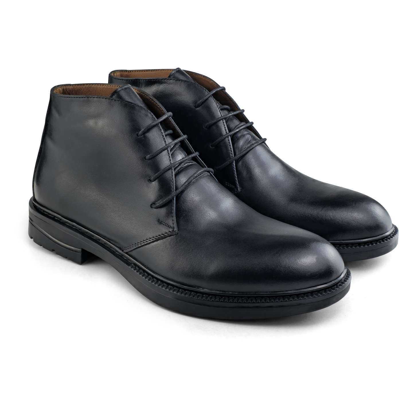 0918 chaussure  homme en cuir noir