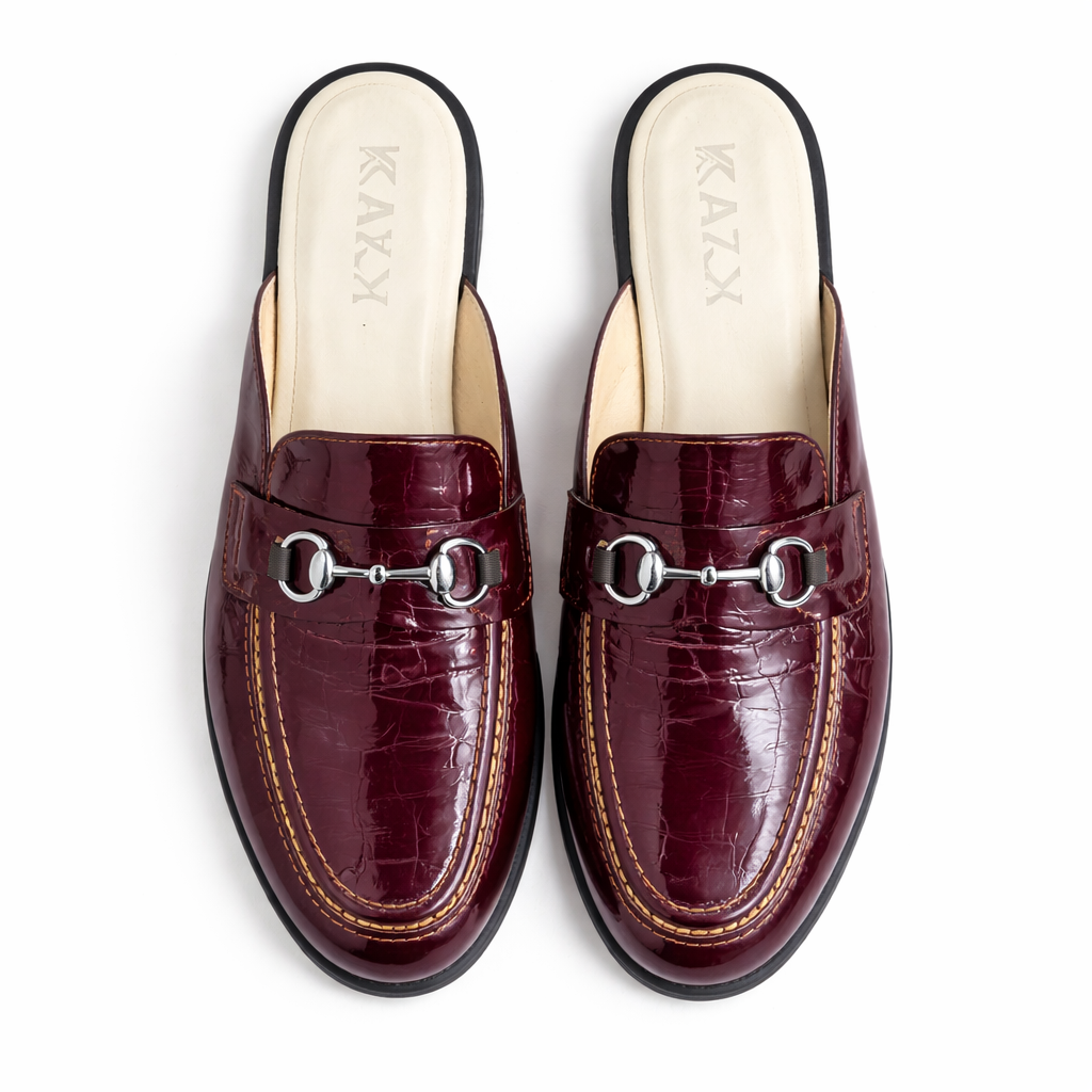 0118 chaussure Femme en cuir daim biege bordeaux