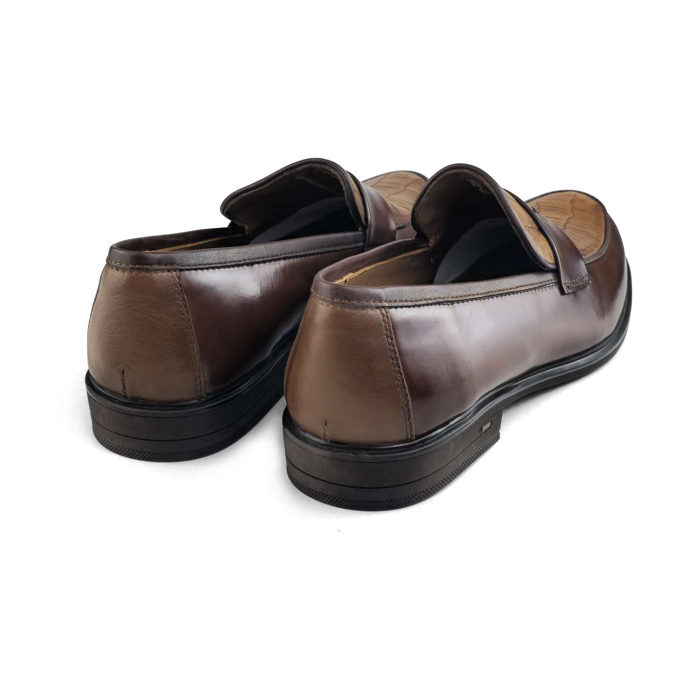 0144 Chaussure Sneaker Homme en cuir marron