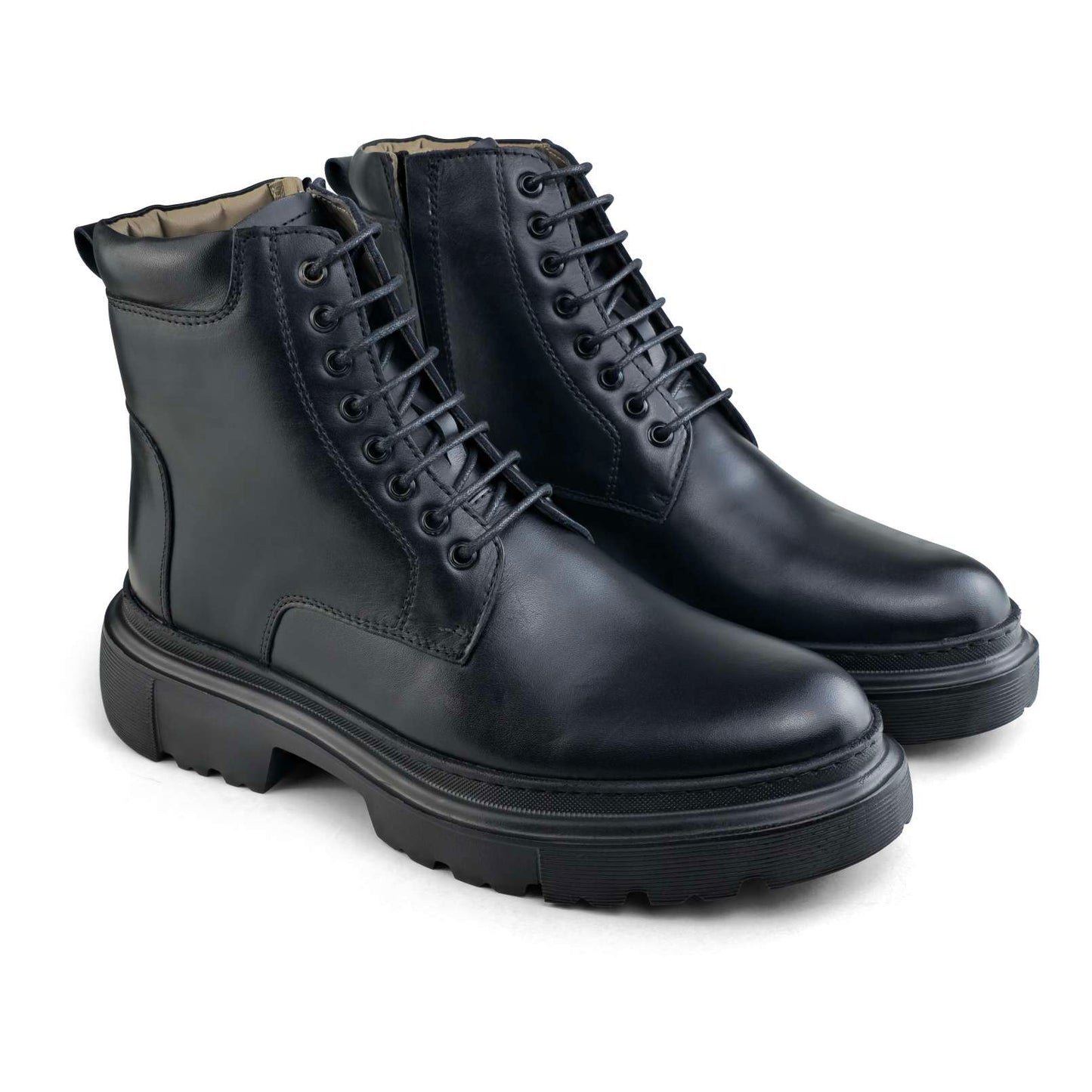 051  BOTTINE EN CUIR homme noir