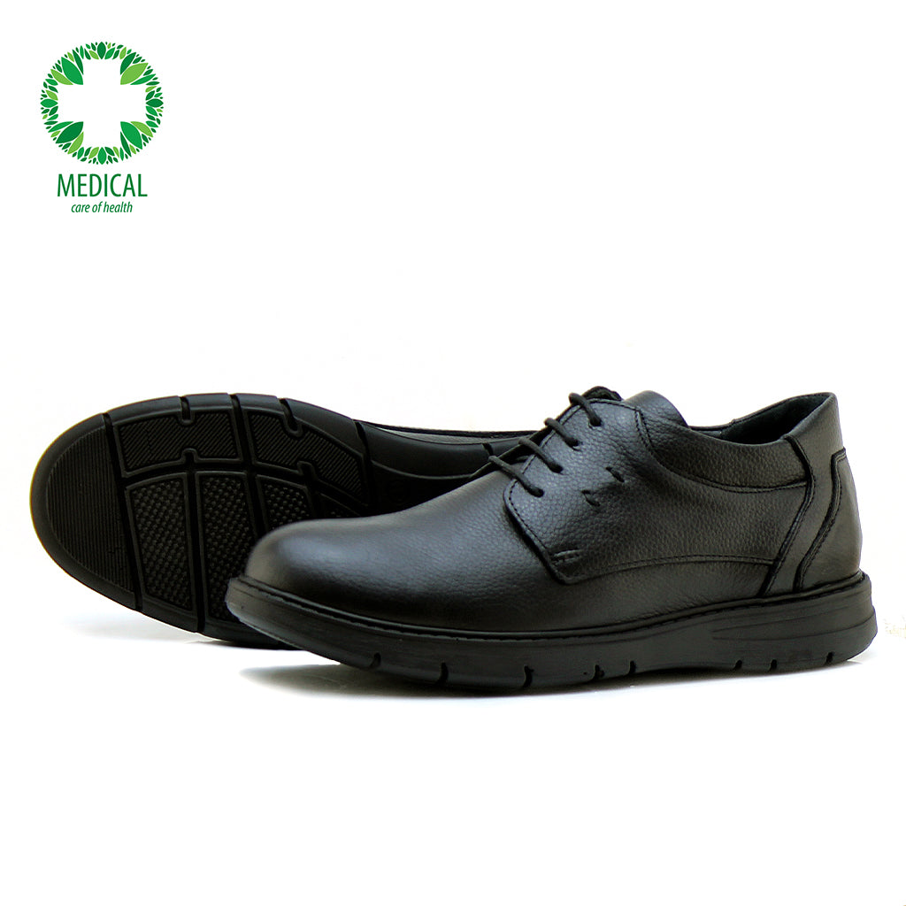 017 CHAUSSURE  CONFORT EN CUIR NOIR