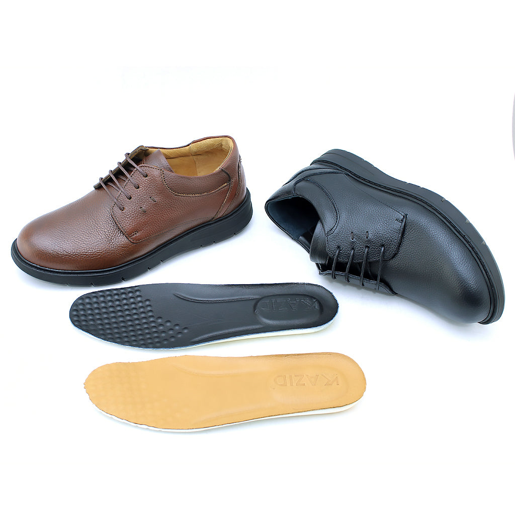 017 CHAUSSURE  CONFORT EN CUIR NOIR