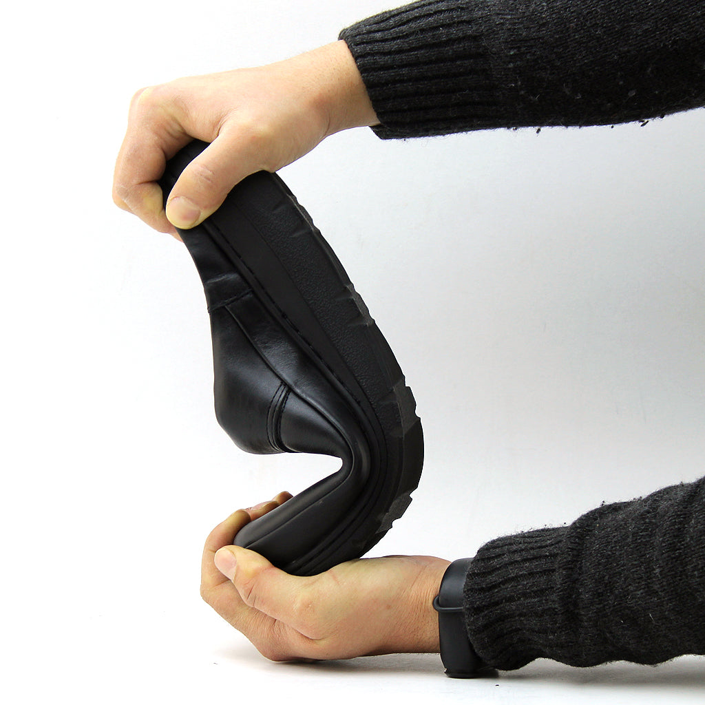 0200 SABOT EN CUIR MEDICAL NOIR