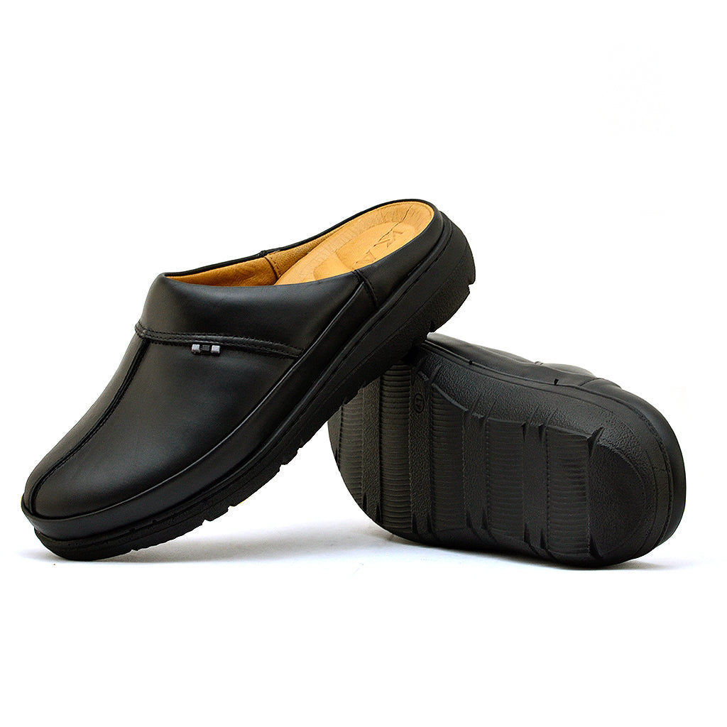 0200 SABOT EN CUIR MEDICAL NOIR